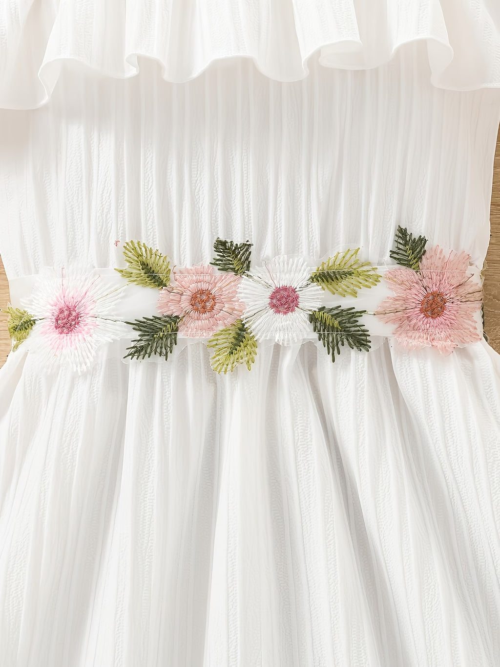 Elegant One-Shoulder Girls' Dress